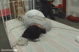 escapevideos.com - Charlotte Gagged Bound Bed 2 thumbnail